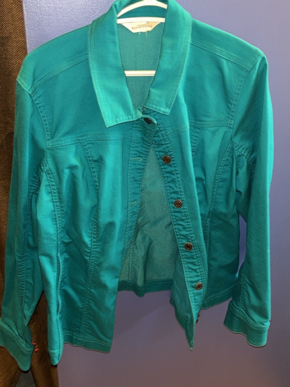 Northern Reflections Teal Jean Jacket